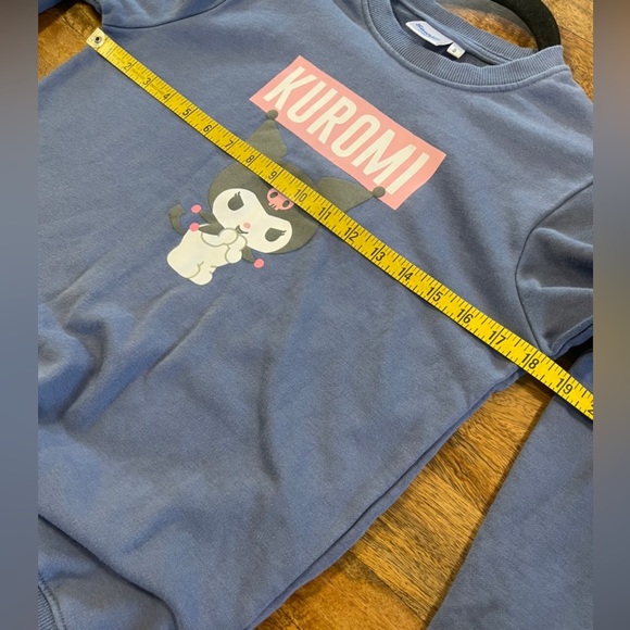 Sanrio My Melody Kuromi Graphic Print Sweatshirt Blue sz Small - Picture 5 of 7
